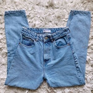 Zara high waist classic blue